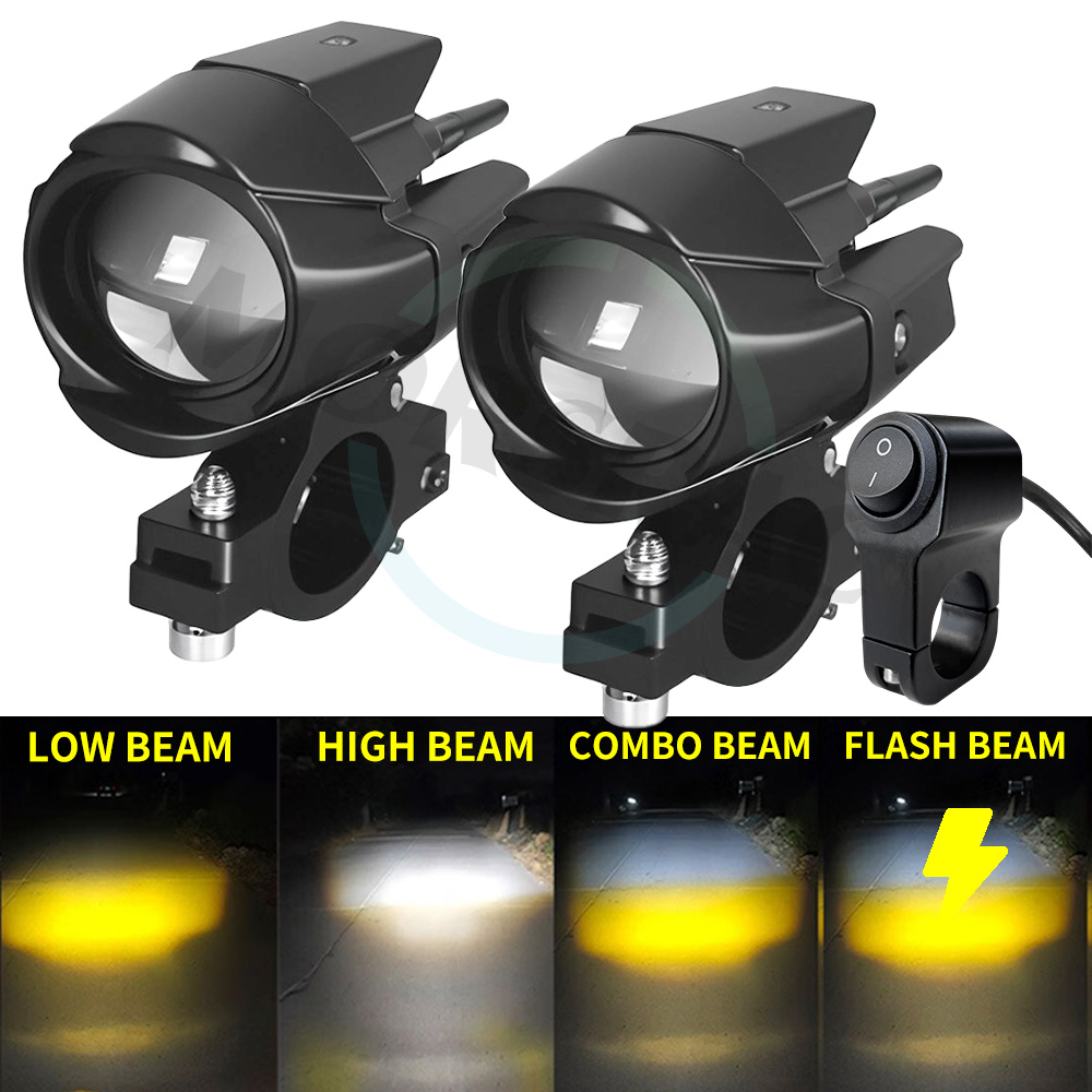 Sos Light Strobe - Auxiliary Led Headlights For Motorcycle Led