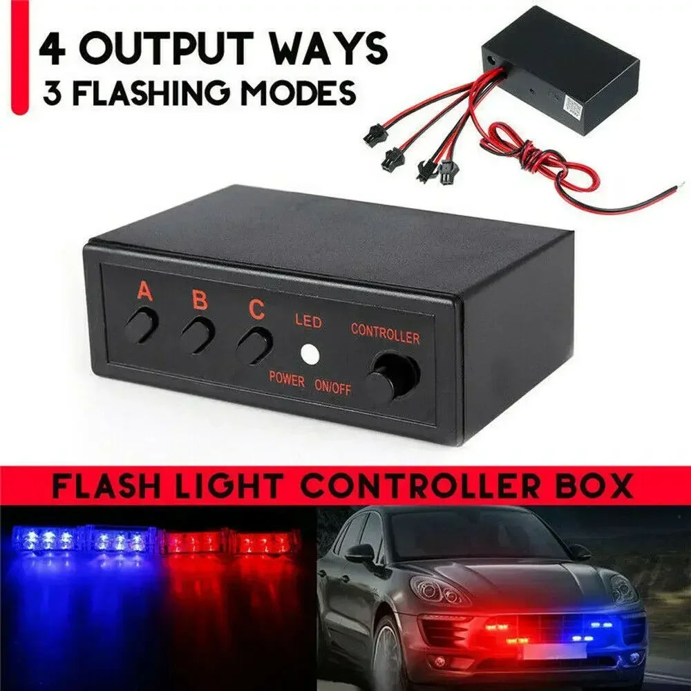 4 Ways LED Strobe Flash Light  - Sos Light Strobe ulasan dan harga